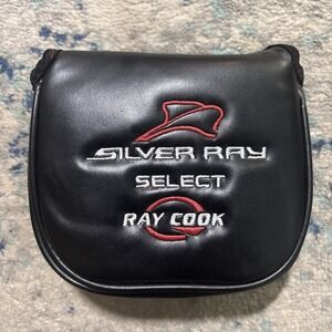 Sliver Ray Select Mallet Ray Cook Putter Head Cover Red White Stitching New RH